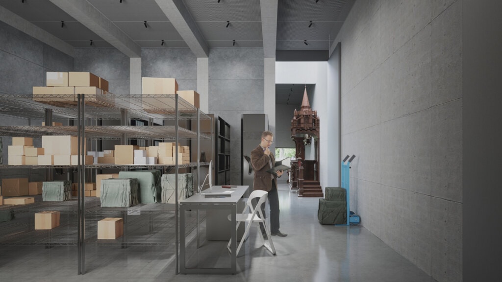 The collection housed in the annex gives the Museu do Imigrante full operating conditions.