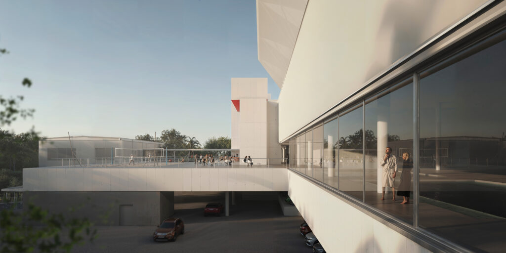 Access to Parking and Indoor Pools